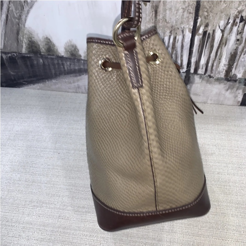 Dooney & Bourke Caldwell Python Drawstring Bag-Ta… - image 4